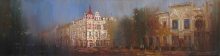 At A Leisurely Pace Along Sadovaya Street - oil, canvas