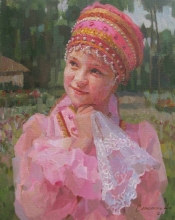 Portrait Of Tatyana - oil, canvas