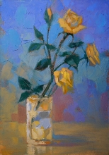 Yellow Rose - oil, canvas