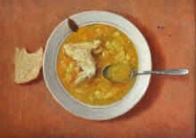 Chicken Soup - oil, canvas