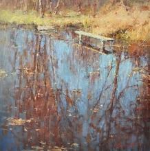 Bench - oil, canvas