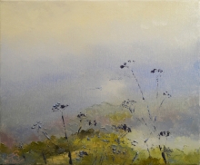 Morning Mist - oil, canvas, palette knife