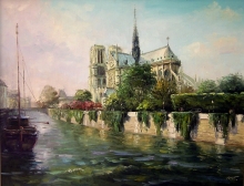Notre Dame De Paris - oil, canvas 
