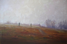 Hunting - oil, canvas