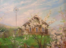 Blossoming Gardens - oil, canvas