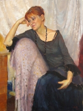 Portrair Of E.Bibanina - oil, canvas