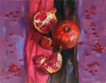 Pomegranate - oil, canvas