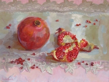 Pomegranate - oil, canvas