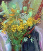Bouquet Of July - oil, canvas