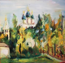 Kolomenskoye In Autumn - oil, canvas on the cardboard 