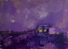 Violet Evening - oil, canvas on the frame