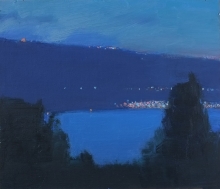 Evening Italy - oil, canvas, cardboard