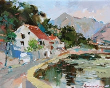 Stoliv After Noon - oil, canvas