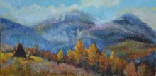 The Carpathians-2, polyptych - oil, canavs