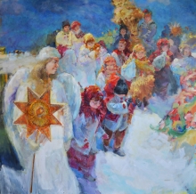 Christmas - oil, canvas