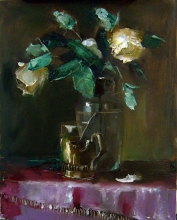 Flowers - oil, canvas