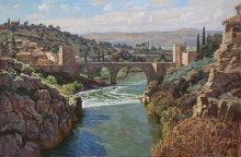 Toledo. San-Martin Bridge - oil, canvas