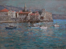 Yachts - oil, canvas