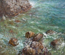 Rocks - oil, canvas