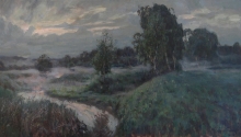 Evening Fog - oil, canvas