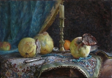 Quince - oil, canvas
