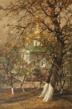 Golden Lavra - oil, canvas