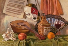 Venetian Still Life - oil, canvas