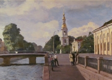 Saint-Petersburg. Kryukov Canal - oil, canvas