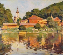 Plyos. Shohonka River - oil, canvas