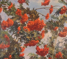 Ash Berry In the Sun - oil, canvas