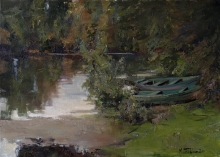Sednev. Boats - oil, canvas
