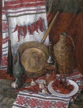 Ukrainian With Pepper - oil, canvas