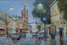 Petrovka - oil, canvas