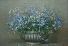 Posy Forget-Me-Nots - oil, canvas