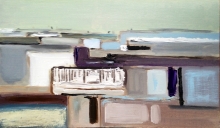 Landscape 3 - oil, canvas, mixed technique