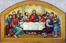 Last Supper - egg tempera, gold leaf, wood