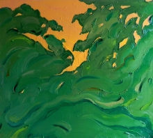 Sunset - oil, canvas