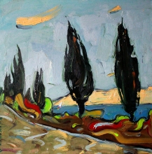 There Can Be Overcast In Crimea - oil, canvas