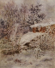 The Snowy Winter - paper, aquarelle