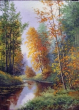 The Coming Of Autumn - oil, canvas