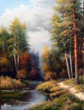 The Colors Of The Fall - oil, canvas