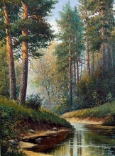 The Hot July - oil, canvas