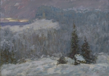 Snowy Seliger - oil, canvas