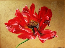 The Royal Tulip - oil, canvas
