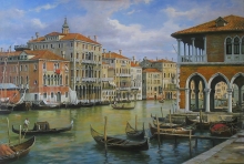 Venice - oil, canvas