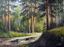 After Summer Rain - oil, canvas