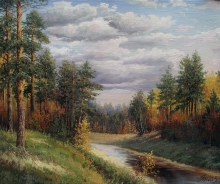 Lyrical Landscape - oil, canvas
