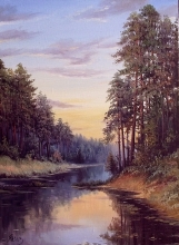 Early Morning - oil, canvas