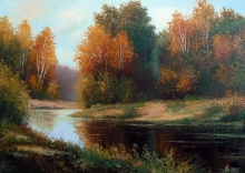 Autumn Time - oil, canvas