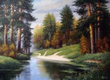 At The Beginning Of The Autumn - oil, canvas